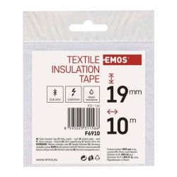 Páska izolačná textilná 19mm/10m čierna EMOS F6910