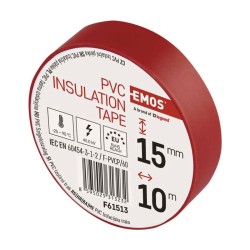 Páska izolačná PVC 15mm/10m červená EMOS 1ks