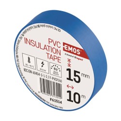 Páska izolačná PVC 15mm/10m modrá EMOS 1ks