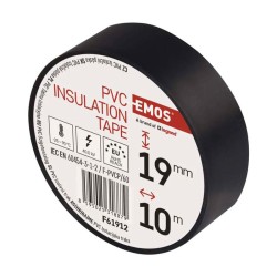 Páska izolačná PVC 19mm/10m čierna EMOS 1ks