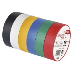 Páska izolačná PVC 15mm/8m mix farieb EMOS 6ks