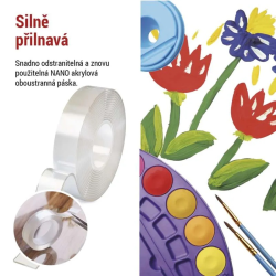 Páska NANO obojstranná 30mm/3m, transparentná