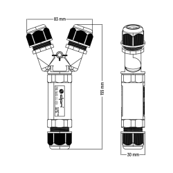 Káblový konektor 3 x 4 mm2 WW005