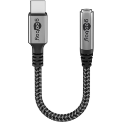 Adaptér GOOBAY 74056 USB-C/JACK 3,5mm (pre počúvanie hudby)