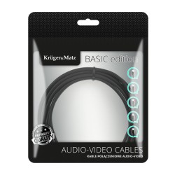 Kábel KRUGER & MATZ KM1241 Basic USB/USB mini 1m Black