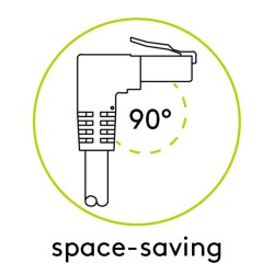 Kábel UTP RJ45/RJ45 GOOBAY 51567 5m uhlový