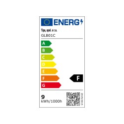 Žiarovka LED E27 9W A60 biela studena GETI SAMSUNG čip