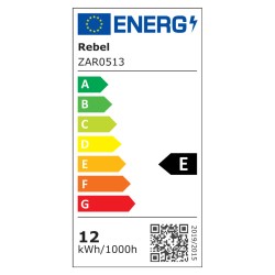 Žiarovka LED E27 12W A60 biela studená REBEL ZAR0513