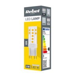 Žiarovka LED G9 3W biela prírodná REBEL ZAR0538-2