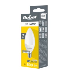 Žiarovka LED E14 7W biela prírodná REBEL ZAR0554