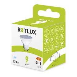 Žiarovka LED GU10 9W biela studená RETLUX RLL 419