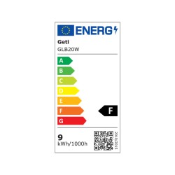 Žiarovka LED E27 9W A60 biela teplá GETI