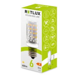 Žiarovka LED E14 6W biela teplá RETLUX RLL 459