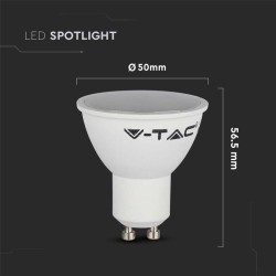 Žiarovka LED GU10 4,5W SPOT biela prírodná V-TAC VT-1975
