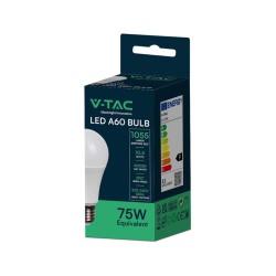 Žiarovka LED E27 10,5W A60 biela prírodná V-TAC VT-2112