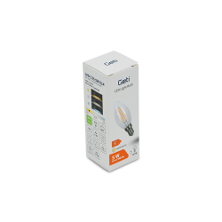 Žiarovka LED E14 5W C35 biela teplá filamentová žiarovka GETI
