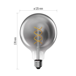 DECO SMOKED LED žiarovka E27 4,5W plameň EMOS Z58311