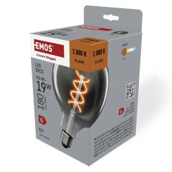 DECO SMOKED LED žiarovka E27 4,5W plameň EMOS Z58311
