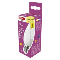 LED žiarovka E14 2,2W Classic candle white warm EMOS ZQ3E01