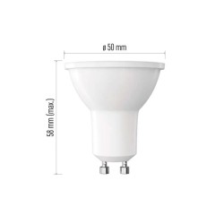 LED žiarovka GU10 10W MR16 biela studená EMOS ZL8F54