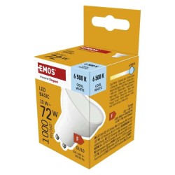 LED žiarovka GU10 10W MR16 biela studená EMOS ZL8F54