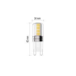 LED žiarovka JC G9 2,5W biela prírodná EMOS ZQ9D13