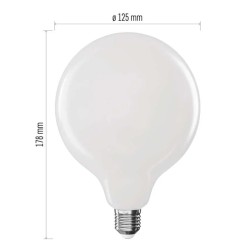 Žiarovka LED E27 18W G125 biela prírodná EMOS ZF2D83 (150W)