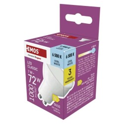 LED žiarovka GU10 7W MR16 biela studená EMOS ZQ8D64
