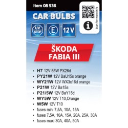 Sada autožiaroviek H7 ŠKODA FABIA III COMPASS