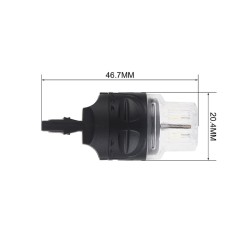 Autožiarovka LED T20 (7443) 12V CARCLEVER 16LED 2835SMD biela