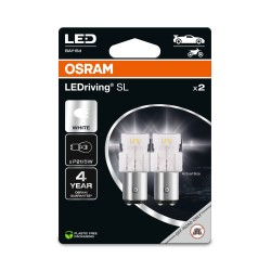 Autožiarovka LED 12V P21/5W BAY15d OSRAM biela 2ks