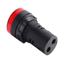 Kontrolka guľatá 230V LED červená 29mm HADEX