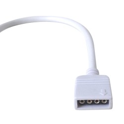 Káblová prepojka RGB CLIP-zásuvka 4-Pin 10 mm, dĺžka 15cm