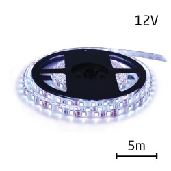 LED pásik 12V 3528 120LED/m IP20 max. 9.6W/m studená biela (cievka 5m) GETI
