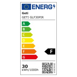 LED reflektor GETI GLF30P 30W s PIR čidlom
