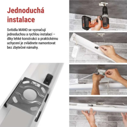 LED lineárne svietidlo EMOS ZAB911 Mano 20W