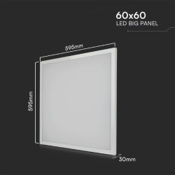 LED panel V-TAC VT-6139 6500K 36W Samsung Chip