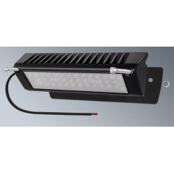 LED prídavné svetlo 10-30V/60x LED šikmé na karavany alebo lode čierne