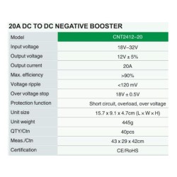 Menič napätia CARSPA NT2412-20 24V/12V 20A