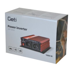 Menič napätia GETI GPI 1012 12V/230V 1000W USB