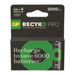 Batérie AA (R6) nabíjacie 1,2V/2000mAh GP Recyko Pro Professional 4ks