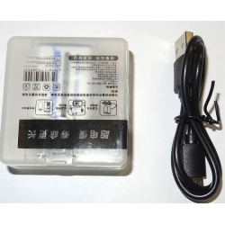 Nabíjateľná Li-Ion 9V 420mAh batéria 6F22, Doublepow, napájanie USB-C