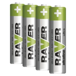 Batérie AAA (R03) alkalická RAVER 4ks