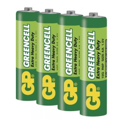 Batérie AA (R6) Zn-Cl GP Greencell 4ks / blister