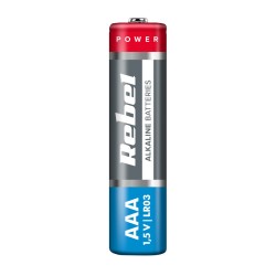 Batéria AAA (R03) alkalická REBEL Alkaline Power 2ks / blister BAT0066B