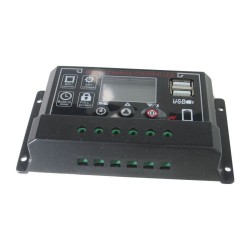 Solárny regulátor PWM BL915C 12-24V/30A+USB pre rôzne batérie