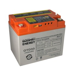 Solárny set batérie GOOWEI ENERGY OTD33 (33Ah, 12V) a solárny panel Victron Energy 115Wp/12V