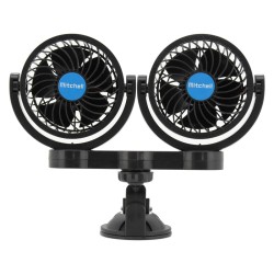 Ventilátor MITCHELL 07222 DUO na prísavku 12V