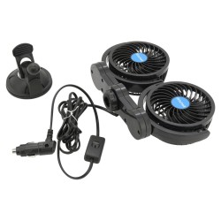 Ventilátor MITCHELL 07222 DUO na prísavku 12V