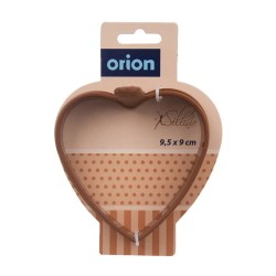 Forma na pečenie lievancov/volských ôk ORION Srdce 9,5x9x2cm Brown